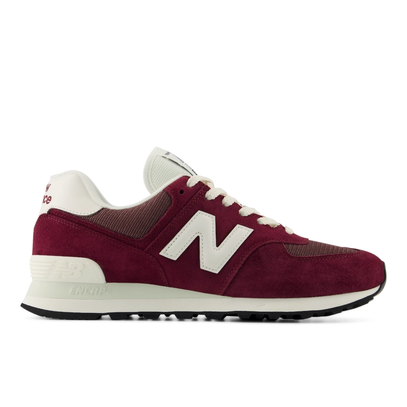 ZAPATILLAS URBANAS UNISEX NEW BALANCE 574 BURDEO/BLANCA - 1
