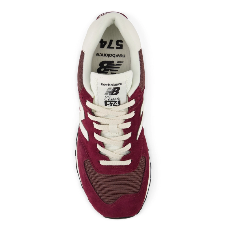 ZAPATILLAS URBANAS UNISEX NEW BALANCE 574 BURDEO/BLANCA - 3