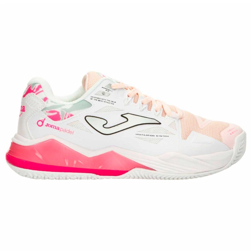 ZAPATILLAS PADEL MUJER JOMA SPIN CLAY 2632 BLANCO - 1