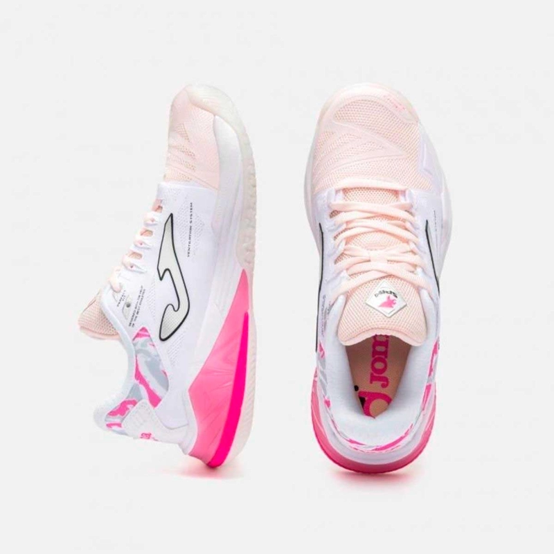 ZAPATILLAS PADEL MUJER JOMA SPIN CLAY 2632 BLANCO - 4
