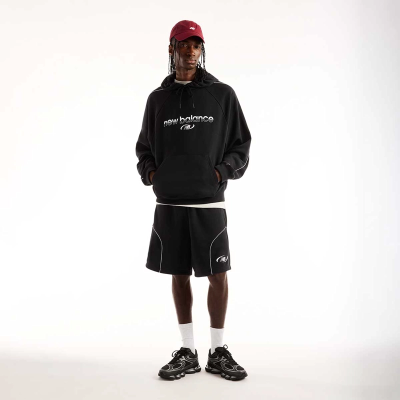 SHORT LIFESTYLE HOMBRE NEW BALANCE TRACKSIDE TERRY 7 NEGRO - 1