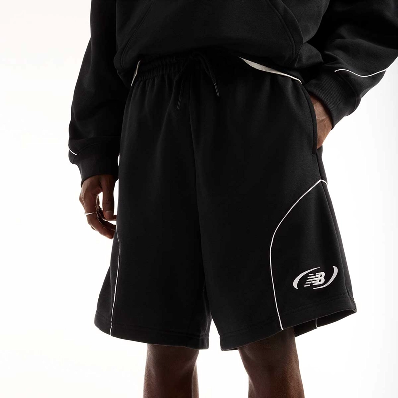 SHORT LIFESTYLE HOMBRE NEW BALANCE TRACKSIDE TERRY 7 NEGRO - 2