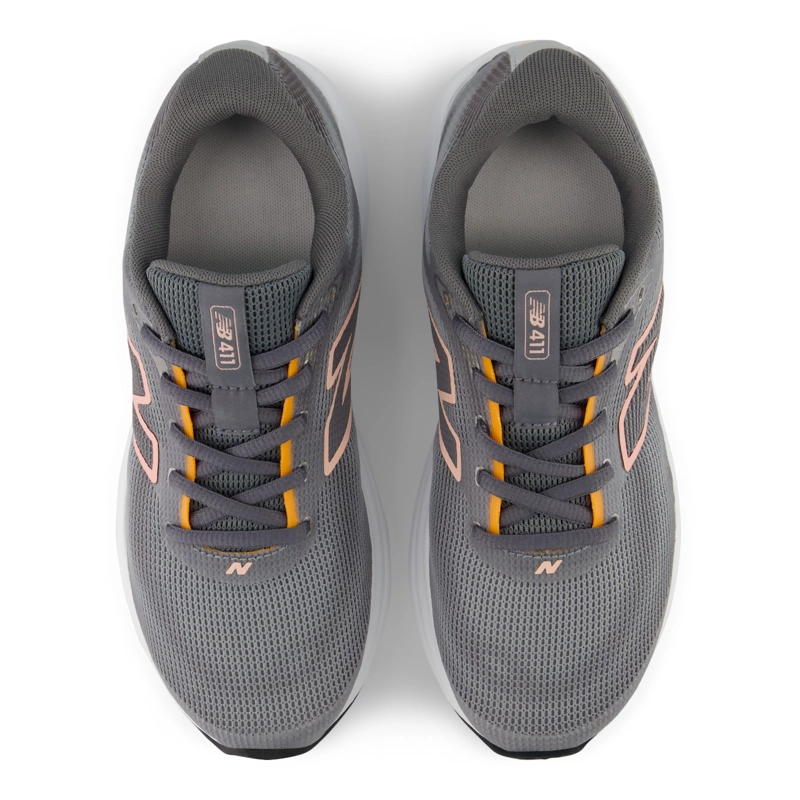 ZAPATILLAS RUNNING MUJER NEW BALANCE 411 V4 GRISES/ROSA - 3