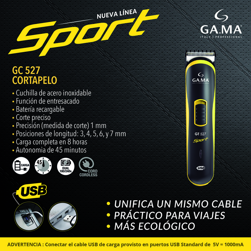 CORTAPELOS GAMA M GT 527 SPORT BAT - 4