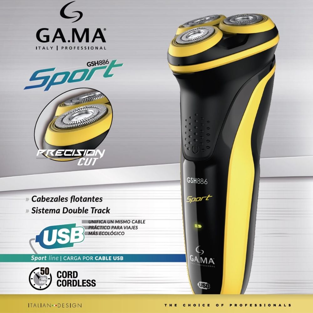 AFEITADORA GAMA GSH866 SPORT USB - 2