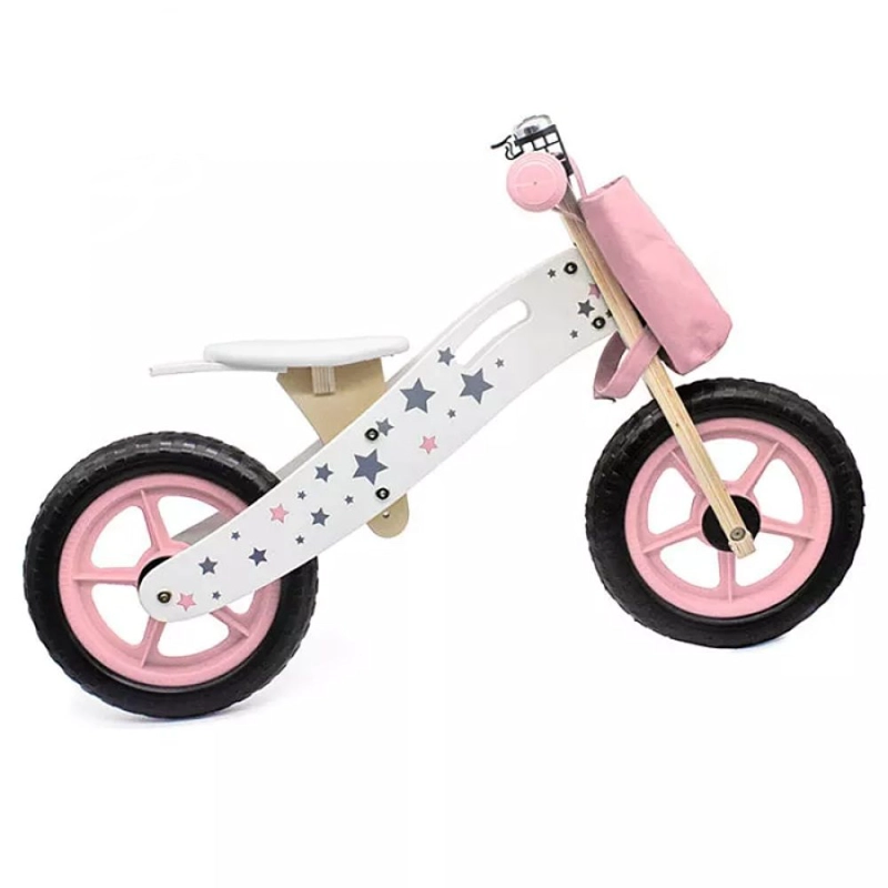 BICICLETA DE APRENDIZAJE EQUILIBRIO MADERA ROSADA - 6