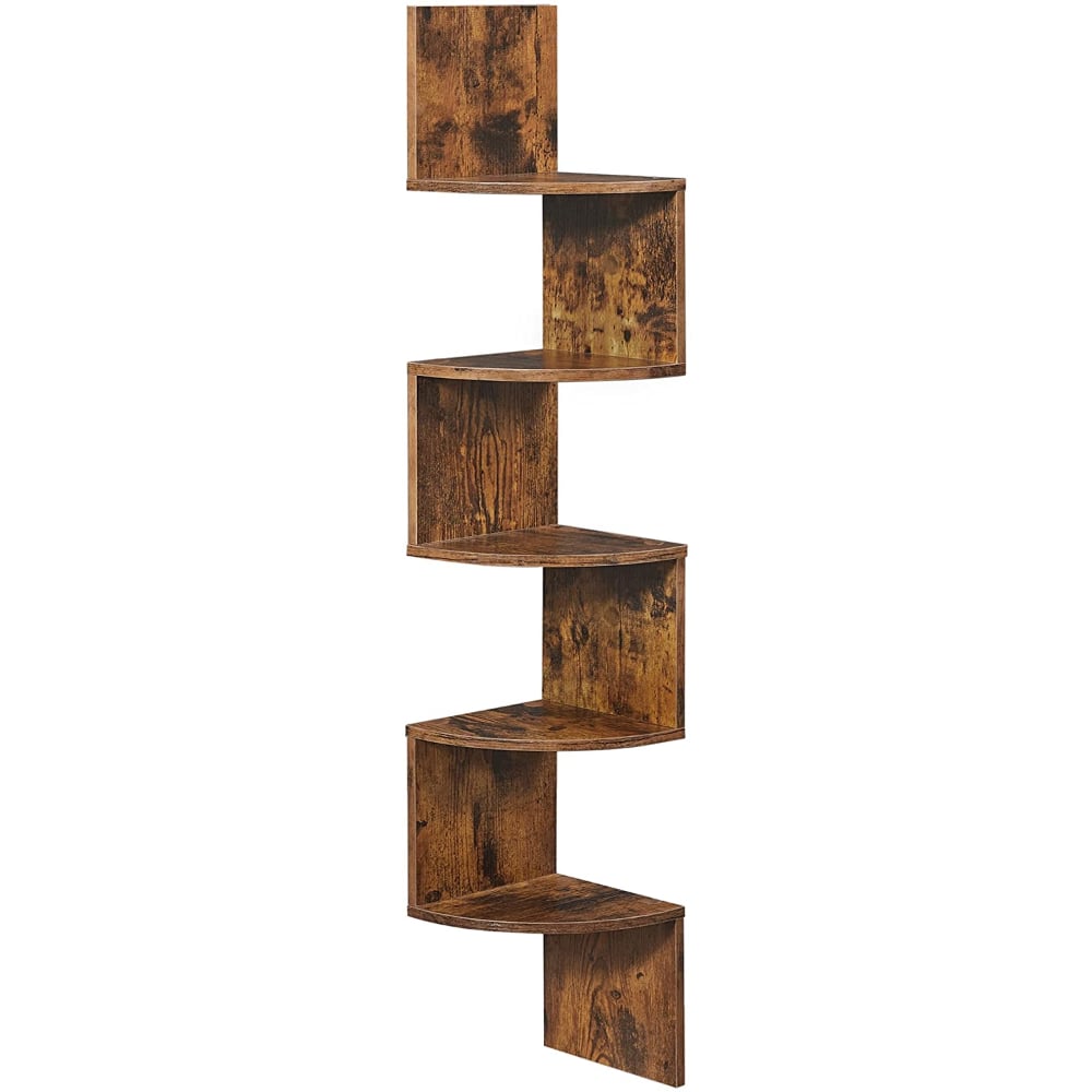 MUEBLE ESTANTE ESQUINERO ZIGZAG ESTILO INDUSTRIAL - 1