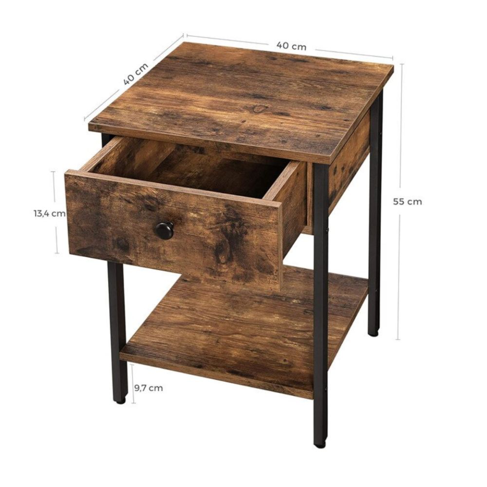 VELADOR SPACEZAT ESTOCOLMO CAFÉ CON CAJONERA ESTILO INDUSTRIAL - 3