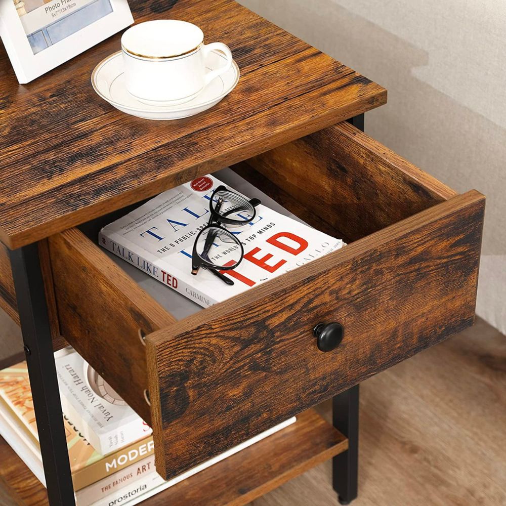 VELADOR SPACEZAT ESTOCOLMO CAFÉ CON CAJONERA ESTILO INDUSTRIAL - 4
