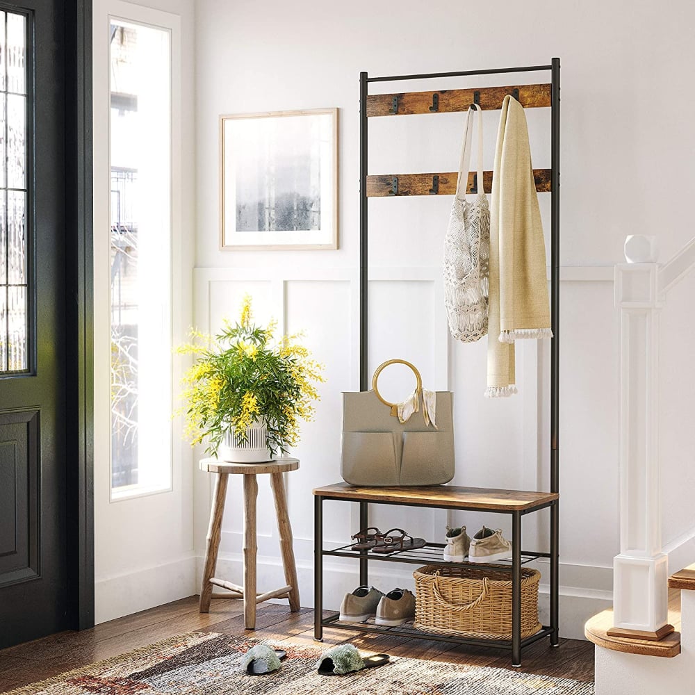 MUEBLE RECIBIDOR PERCHERO DAVEN ESTILO INDUSTRIAL. - 2