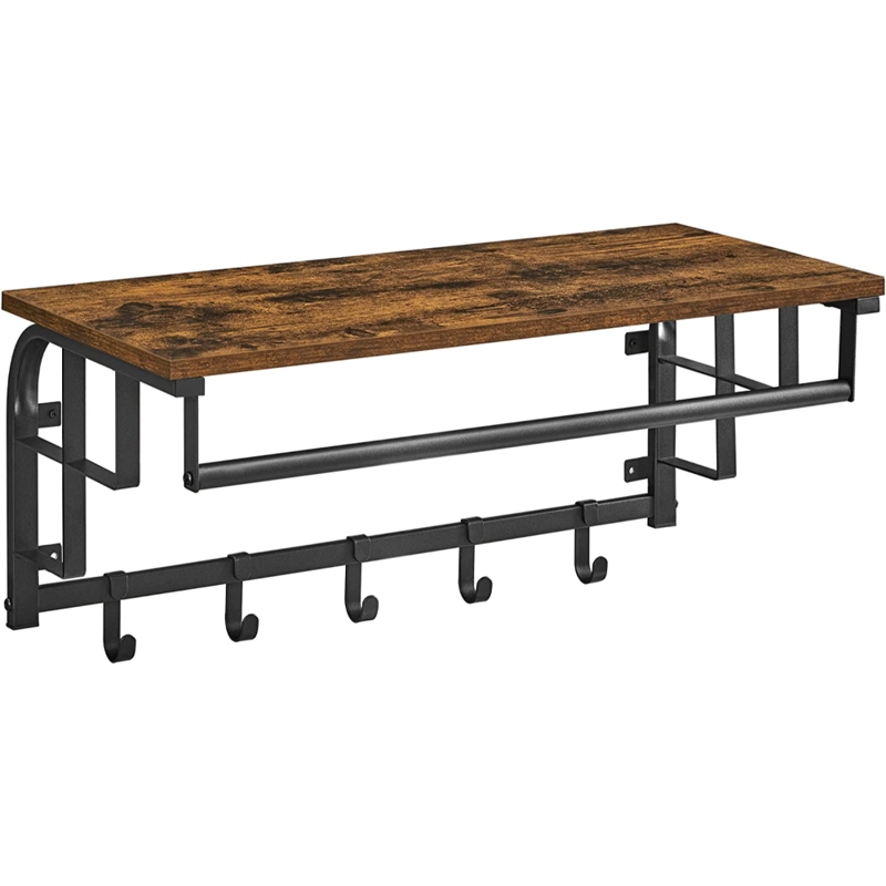 REPISA PERCHERO VASTRA ESTANTE DE PARED ESTILO INDUSTRIAL - 1