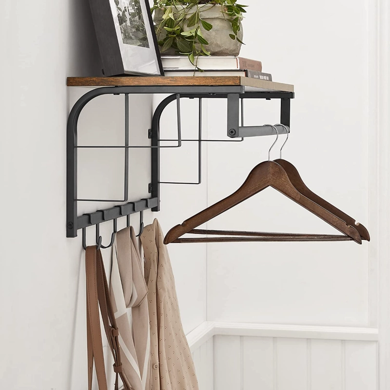 REPISA PERCHERO VASTRA ESTANTE DE PARED ESTILO INDUSTRIAL - 2