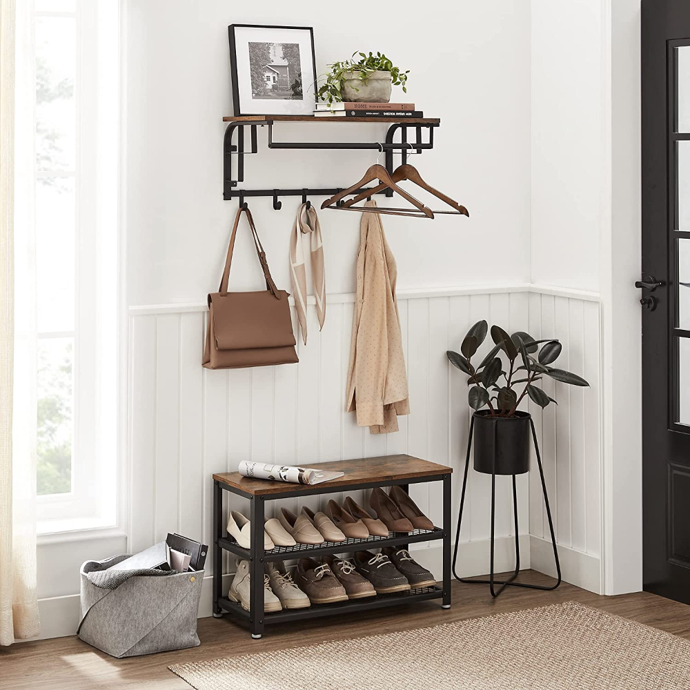REPISA PERCHERO VASTRA ESTANTE DE PARED ESTILO INDUSTRIAL - 4