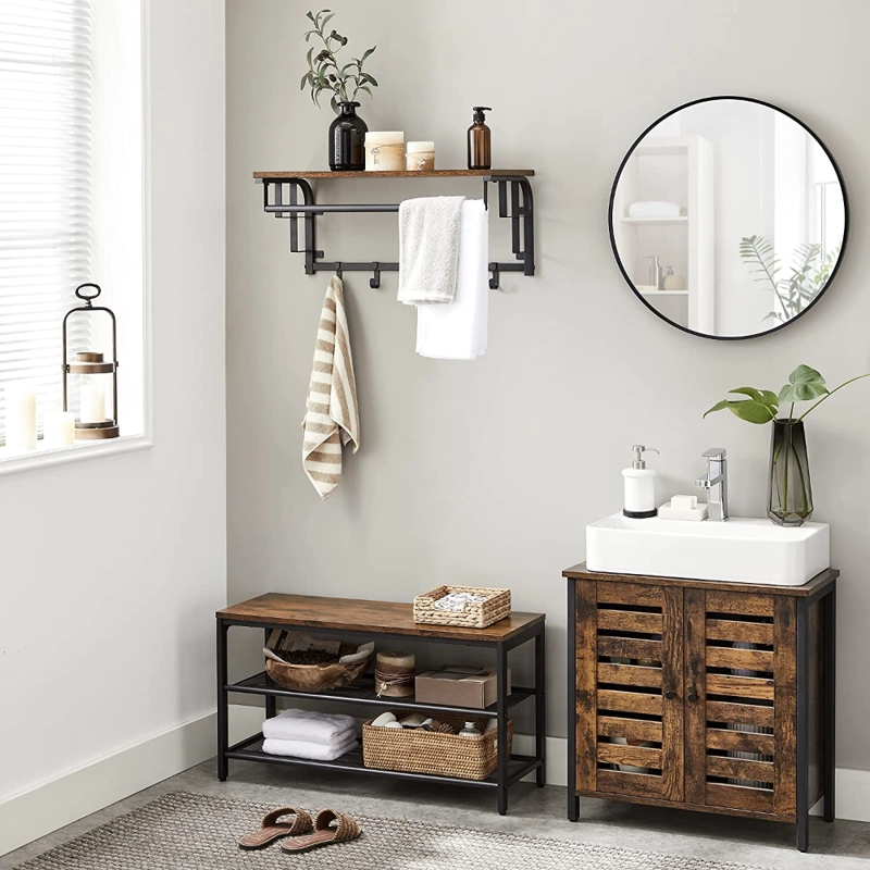 REPISA PERCHERO VASTRA ESTANTE DE PARED ESTILO INDUSTRIAL - 5