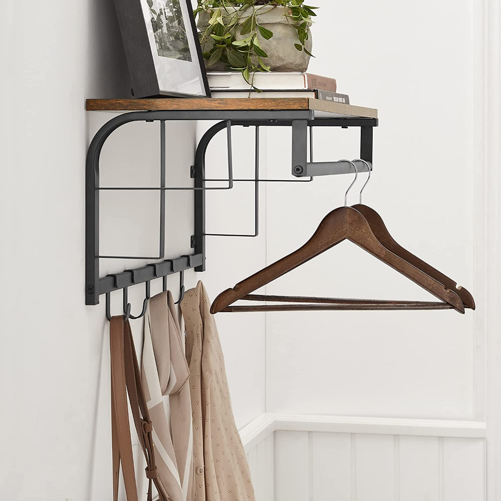 REPISA PERCHERO VASTRA ESTANTE DE PARED ESTILO INDUSTRIAL - 6