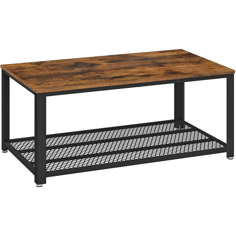 MESA CENTRO SPACEZAT RECTANGULAR LAGAN ESTILO INDUSTRIAL - 1