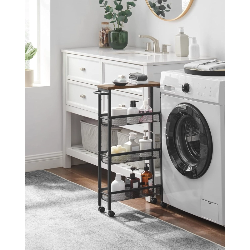 CARRO AUXILIAR SPACEZAT LEIDEN ORGANIZADOR BAR COCINA 4 NIVELES - 2