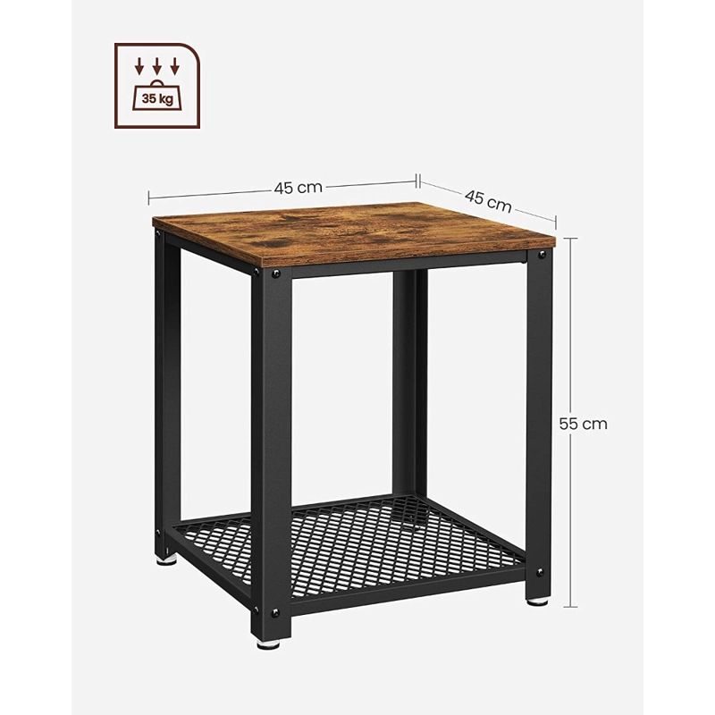MESA LATERAL AUXILIAR VELADOR UMEA ESTILO INDUSTRIAL - 3
