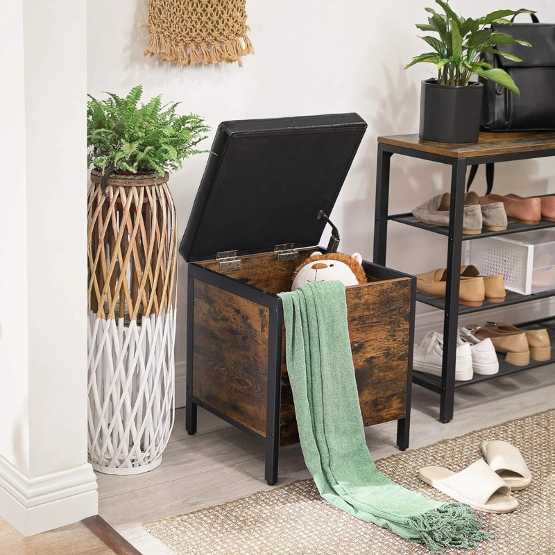 MUEBLE ZAPATERO BAUL ORGANIZADOR ECO CUERO VANNALA - 2