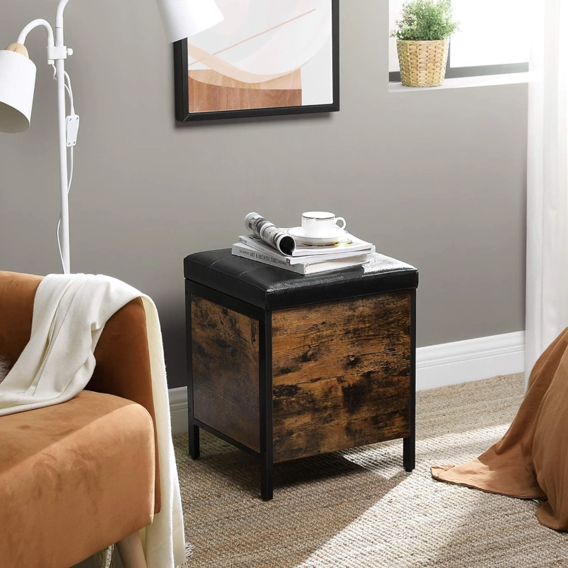 MUEBLE ZAPATERO BAUL ORGANIZADOR ECO CUERO VANNALA - 4