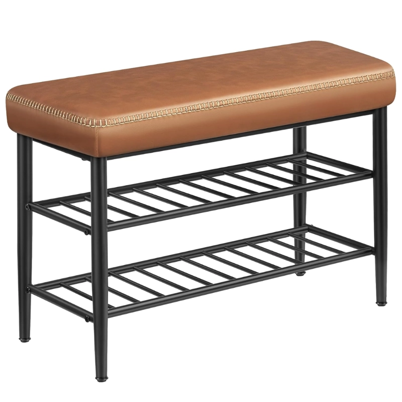 MUEBLE ZAPATERO ECO CUERO CAFE RIETI - 1