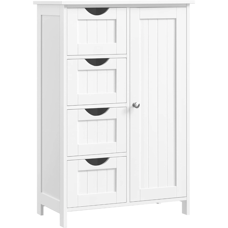 MUEBLE GABINETE ORGANIZADOR MULTIUSO BLANCO 4 CAJONES UTTRAN - 1