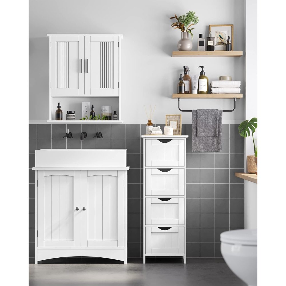 MUEBLE ORGANIZADOR SPACEZAT SALEM MULTIUSO 4 CAJONES BLANCO - 2