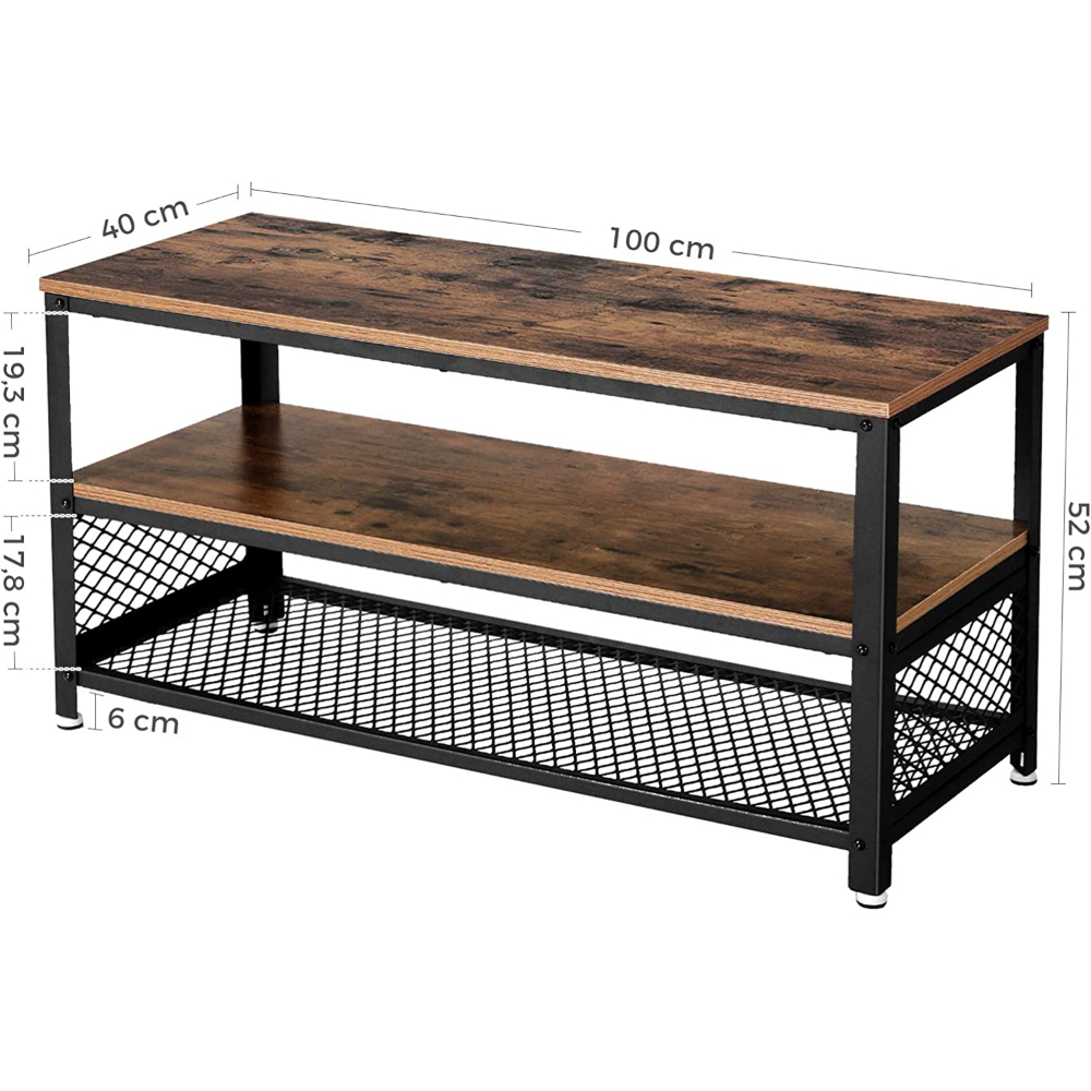 RACK TV ROTERDAM CONSOLA 100 CM ESTILO INDUSTRIAL - 3