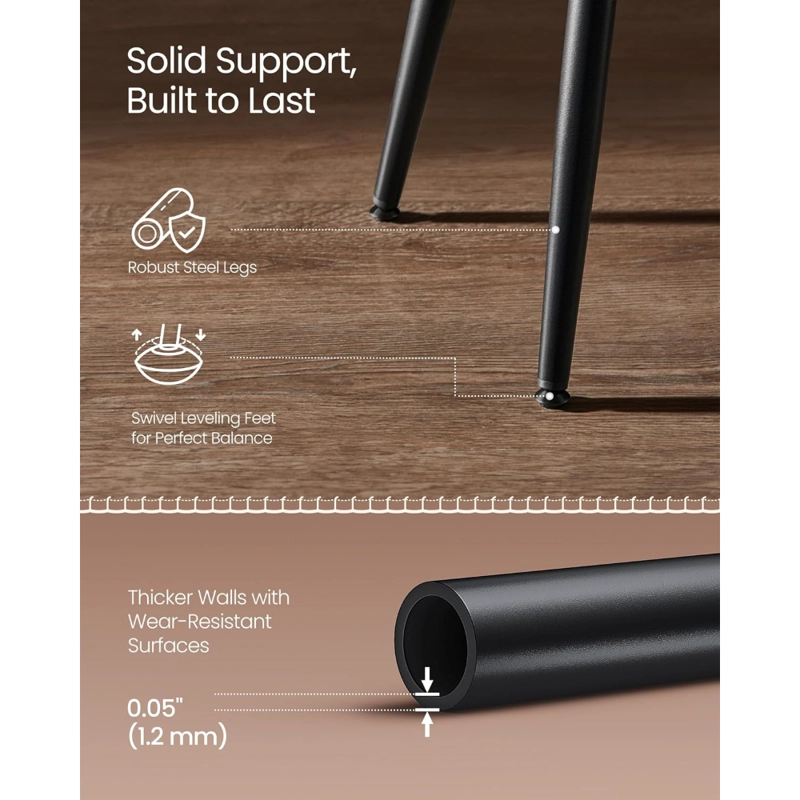 SET SPACEZAT LEJRE CAFÉ 2 TABURETES ECO CUERO - 7