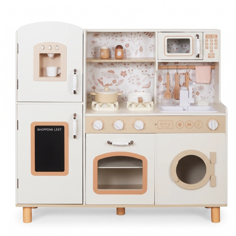 COCINA INFANTIL MADERA ESTILO VINTAGE FLORA - 1