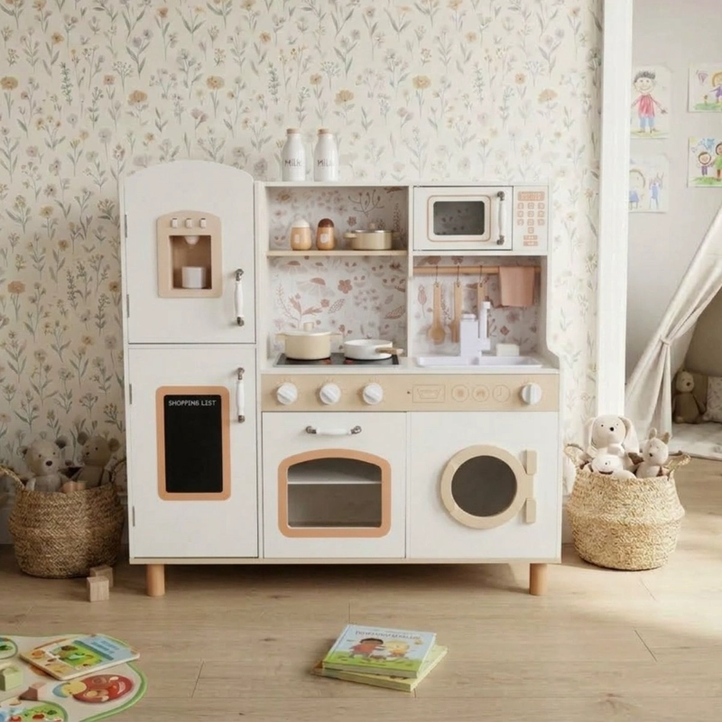 COCINA INFANTIL MADERA ESTILO VINTAGE FLORA - 4