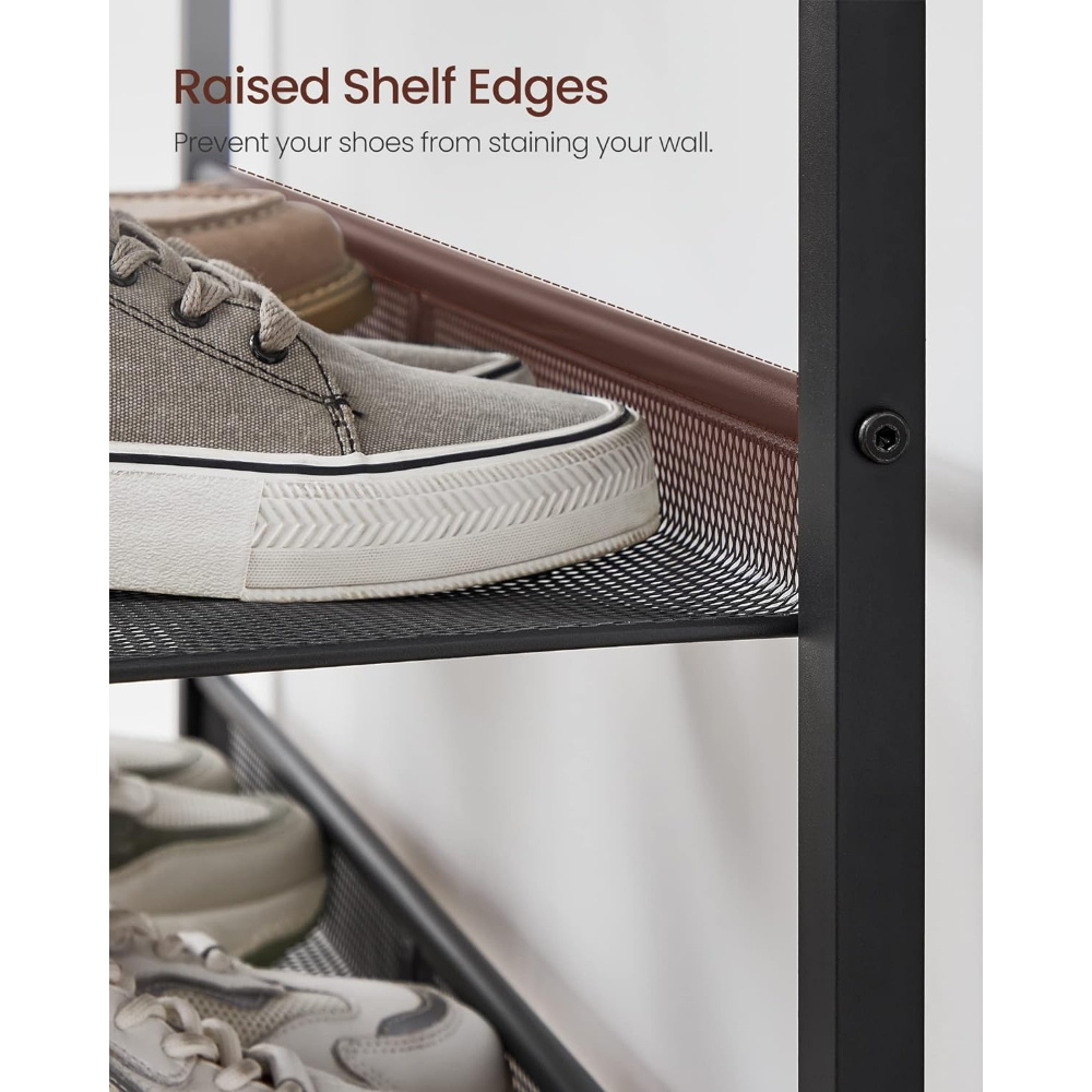 MUEBLE ZAPATERO SIRKKA 5 NIVELES FIERRO Y MADERA - 8