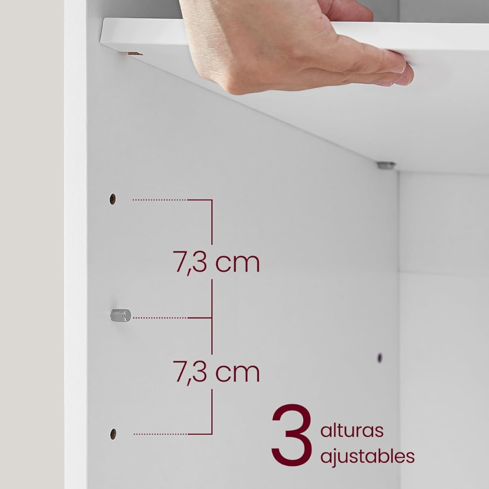 BANQUETA ZAPATERO BLANCO SKOVDE - 7