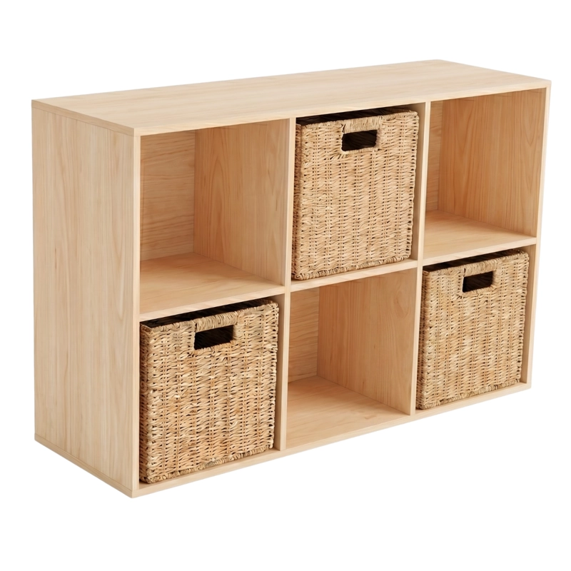 MUEBLE ORGANIZADOR CON CANASTOS SIENA - 1