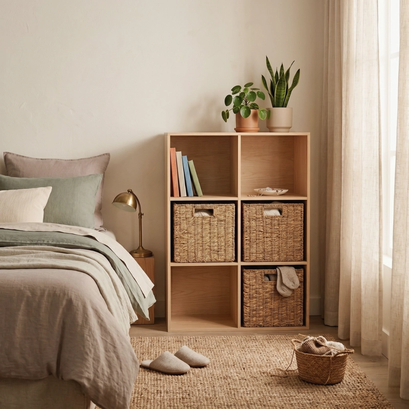 MUEBLE ORGANIZADOR CON CANASTOS SIENA - 5