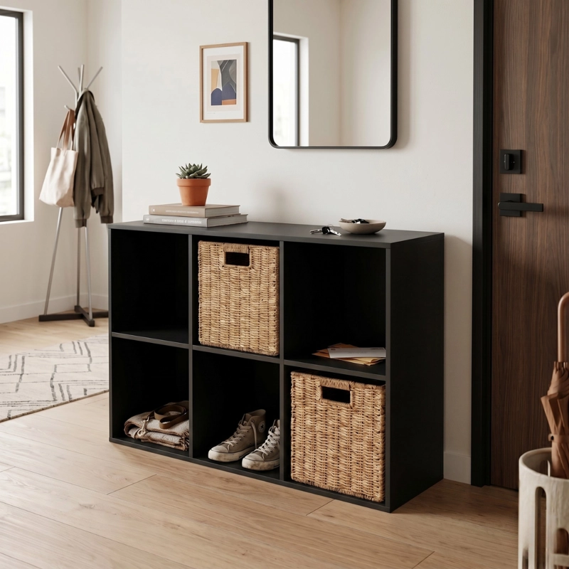 MUEBLE ORGANIZADOR CON CANASTOS TREIA - 2