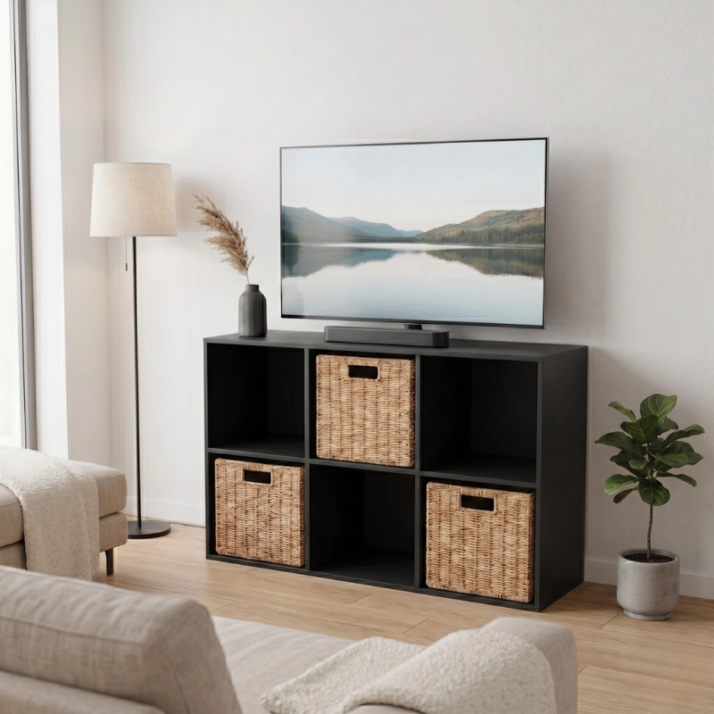 MUEBLE ORGANIZADOR CON CANASTOS TREIA - 4