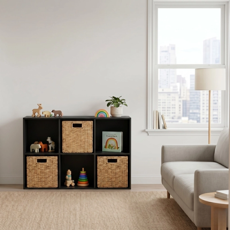 MUEBLE ORGANIZADOR CON CANASTOS TREIA - 5