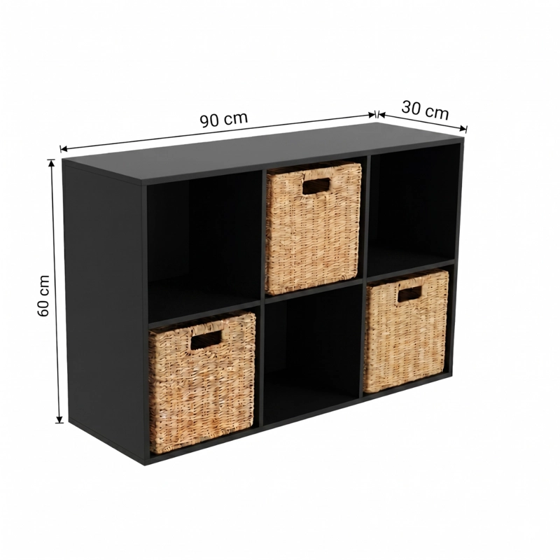 MUEBLE ORGANIZADOR CON CANASTOS TREIA - 8
