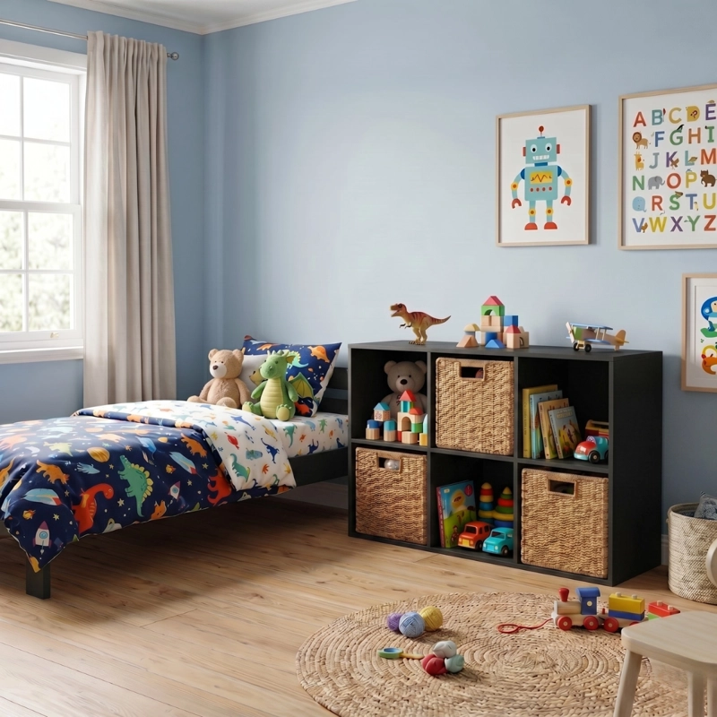 MUEBLE ORGANIZADOR CON CANASTOS TREIA - 9
