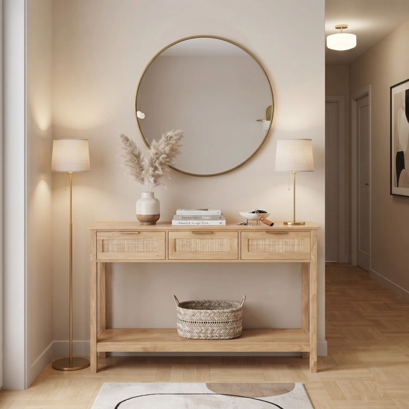 MUEBLE RECIBIDOR ARRIMO RATAN AREZZO - 2