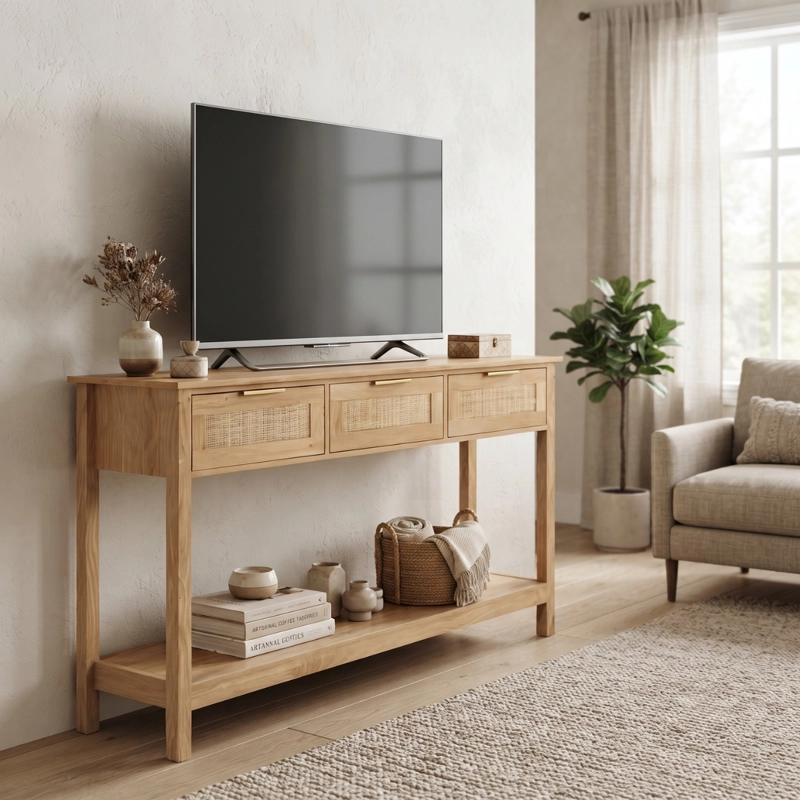 MUEBLE RECIBIDOR ARRIMO RATAN AREZZO - 3