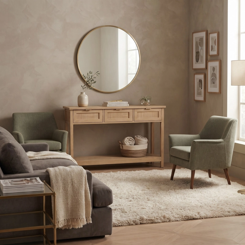 MUEBLE RECIBIDOR ARRIMO RATAN AREZZO - 4