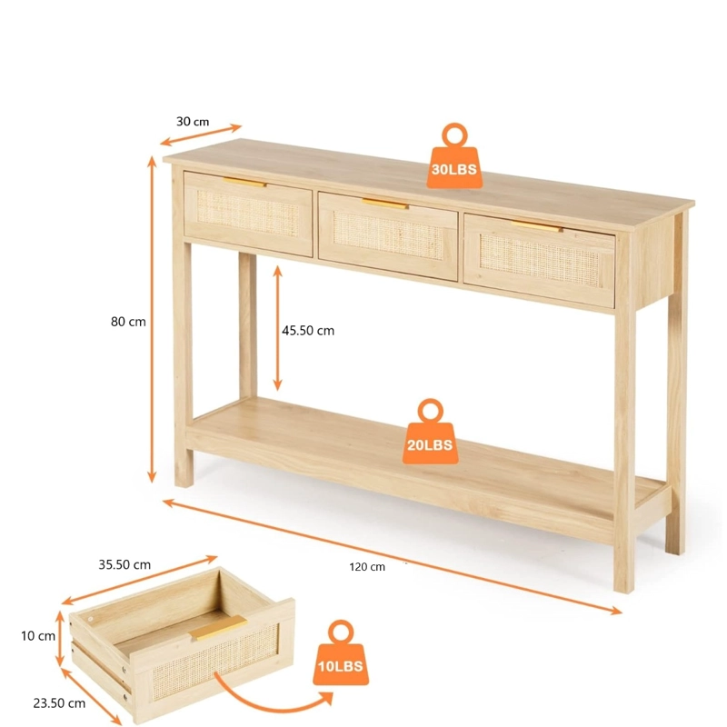 MUEBLE RECIBIDOR ARRIMO RATAN AREZZO - 6