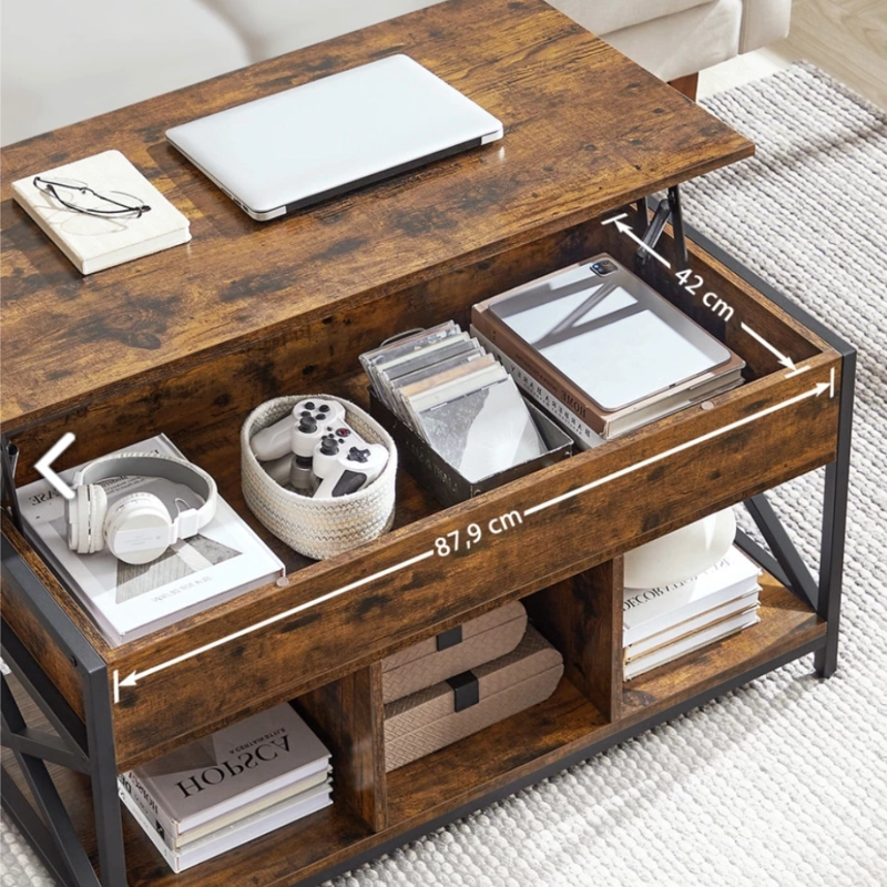 MESA DE CENTRO RECTANGULAR ELEVABLE BODEN - 7