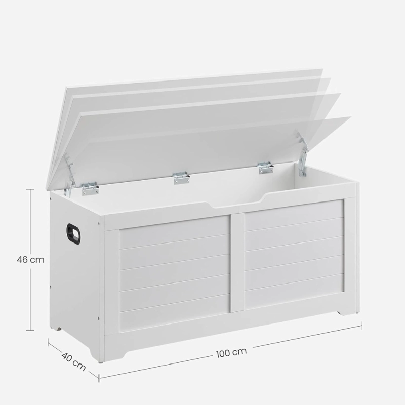 BANQUETA BAUL ALMACENAJE BLANCO SAFFLE - 5