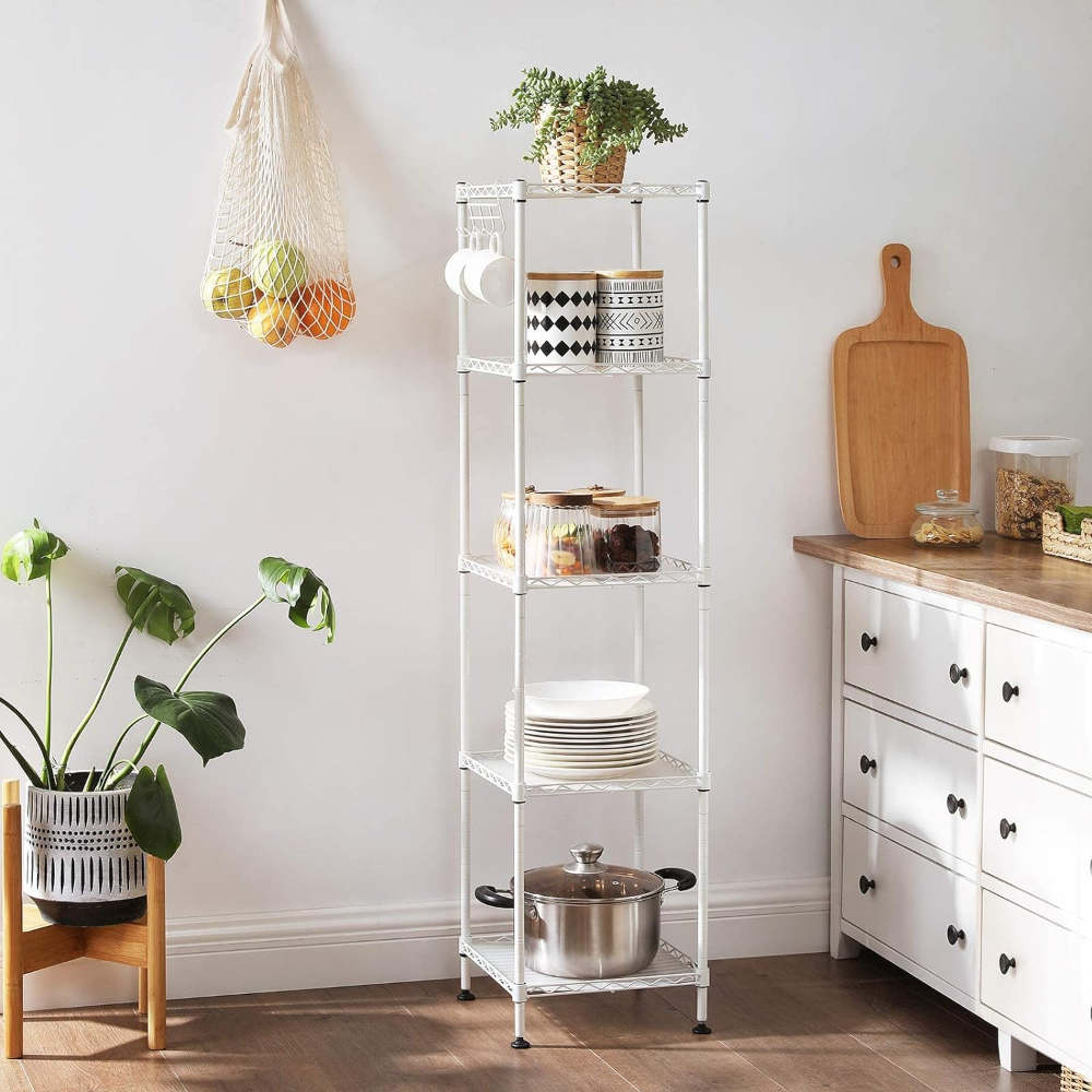 ESTANTERIA ORGANIZADOR BLANCO AJUSTABLE 5 NIVELES DUNKER - 4