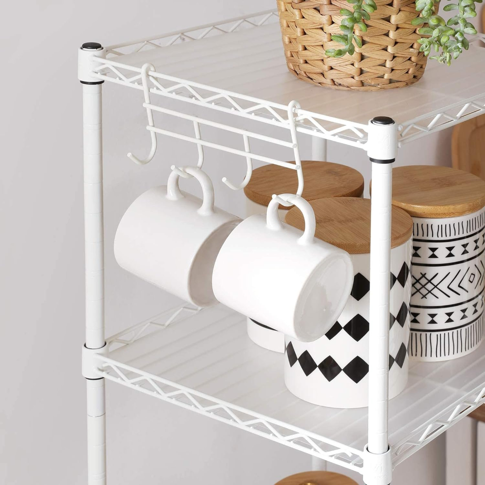 ESTANTERIA ORGANIZADOR BLANCO AJUSTABLE 5 NIVELES DUNKER - 5