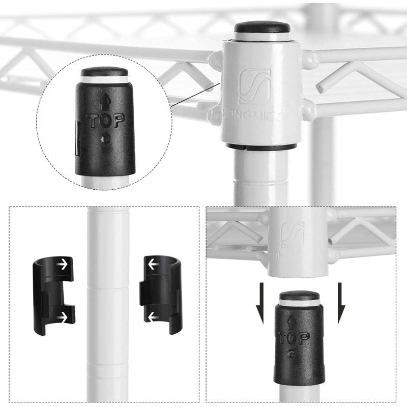ESTANTERIA ORGANIZADOR BLANCO AJUSTABLE 5 NIVELES DUNKER - 6
