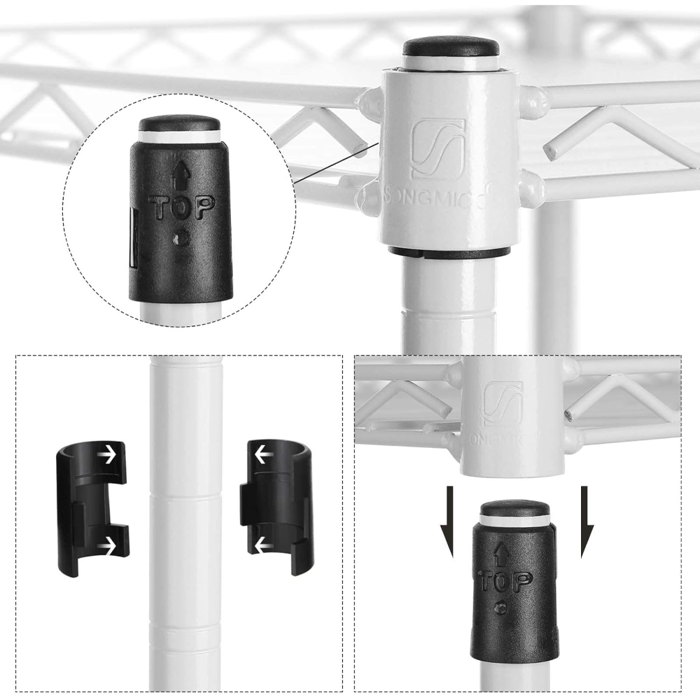 ESTANTERIA ORGANIZADOR BLANCO AJUSTABLE 5 NIVELES DUNKER - 6